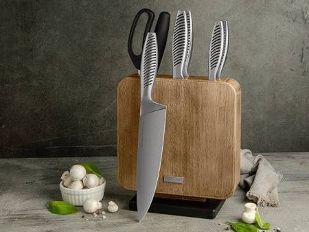 Набор кухонных ножей с блоком, NADOBA, серия VERA