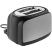 Электрический тостер Postre, серебристо-черный