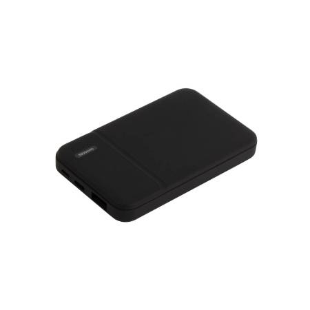 Внешний аккумулятор с подсветкой Скайлайн (Skyline), 5000 mAh, черный
