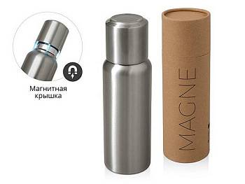 Вакуумный термос c магнитной крышкой "Magne", 500 мл, серебристый