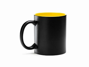 Кружка керамическая MACHA, 350 мл, черный/желтый Кружка керамическая MACHA, 350 мл, черный/желтый
