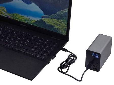 Внешний аккумулятор для ноутбуков «EpIQ», 100 Вт, 30000 mAh, темно-серый