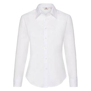 Рубашка "Lady-Fit Long Sleeve Oxford Shirt", белый_S, 70% х/б, 30% п/э, 130 г/м2 Рубашка "Lady-Fit Long Sleeve Oxford Shirt", белый_S, 70% х/б, 30% п/э, 130 г/м2