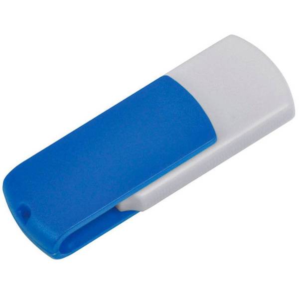 USB flash-карта "Easy" (8Гб),белая с красным, 5,7х1,9х1см
