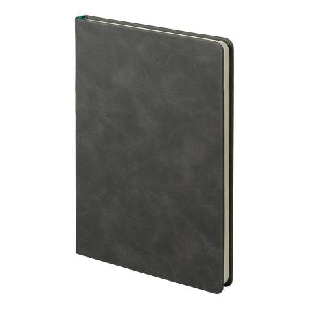 Ежедневник недатированный Muse,зеленый, А5, с декоративной полосой, цвет коричневый