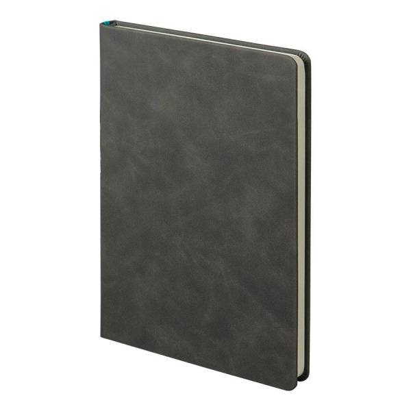 Ежедневник недатированный Muse,зеленый, А5, с декоративной полосой, цвет коричневый