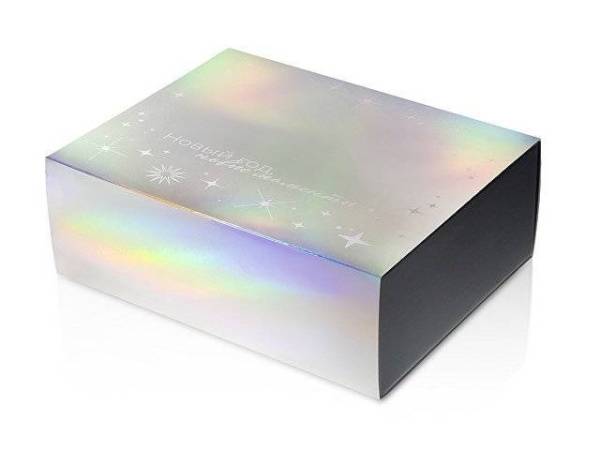 Подарочная коробка с голографическим шубером «Aurora», L