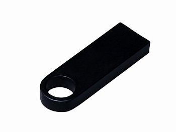 USB 2.0-флешка на 128 Гб с мини чипом и круглым отверстием, черный USB 2.0-флешка на 128 Гб с мини чипом и круглым отверстием, черный