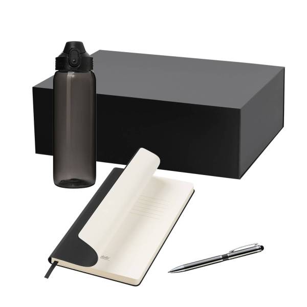 Подарочный набор Nevada, Star, черный (бутылка, ежедневник