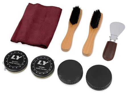 Набор для чистки обуви "Сапфир", коричневый