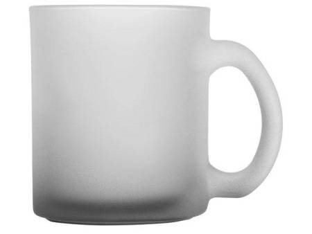 Стеклянная матовая кружка с градиентом для сублимации, черный "Ombre Sub"