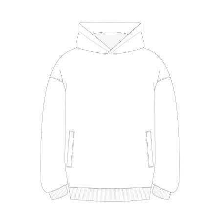 Худи оверсайз унисекс FUSION,  черный