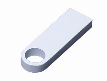 USB 2.0-флешка на 64 Гб с мини чипом и круглым отверстием, белый USB 2.0-флешка на 64 Гб с мини чипом и круглым отверстием, белый