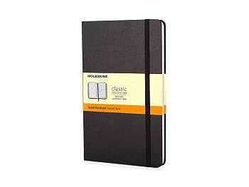 Записная книжка Moleskine Classic (в линейку) в твердой обложке, Pocket (9x14см), черный