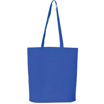 Сумка для покупок "PROMO", синяя, 38 x 45 x 8,5 см, нетканый 80г/м2 Сумка для покупок "PROMO", синяя, 38 x 45 x 8,5 см, нетканый 80г/м2