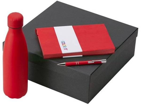 Подарочный набор "Color it" с блокнотом, металлической ручкой и термобутылкой