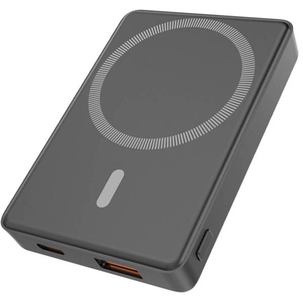 Магнтиный внешний аккумулятор Magnetic с беспроводной зарядкой (5W), 5000 Mah