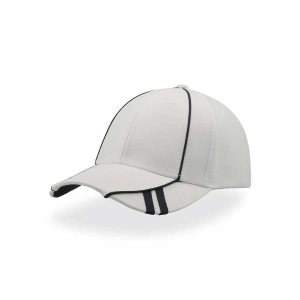 Бейсболка "Ace", белый/темно-синий