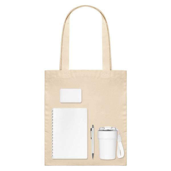Подарочный набор Welcome Pack, белый (термокружка, ежедневник, ручка, ЗУ