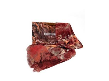 Мужской шарф "Красный Оникс"