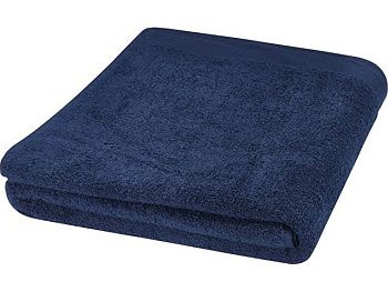 Полотенце для ванной Riley из хлопка плотностью 550 г/м² и размером 100x180 см, темно-синий Полотенце для ванной Riley из хлопка плотностью 550 г/м² и размером 100x180 см, темно-синий