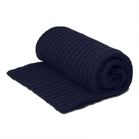 Шарф вязаный НАСВЯЗИ©, бежевый меланж, 30% шерсть