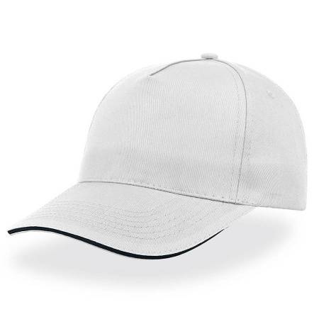 Бейсболка "START FIVE SANDWICH", 5 клиньев, застежка на липучке,беж/т.синий, 100% хлопок