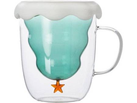 Кружка с двойными стенками с елочкой внутри "Winter Wonderland"