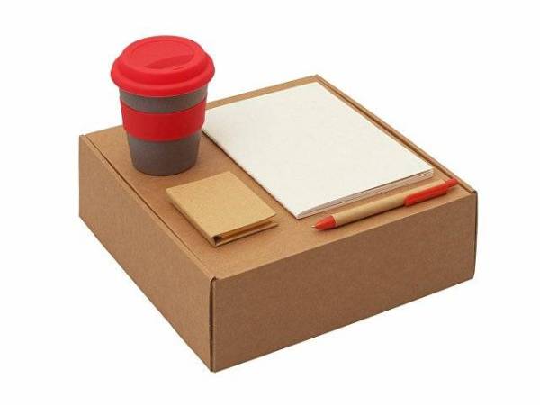 Набор «Halm» с блокнотом, ручкой и стаканом 