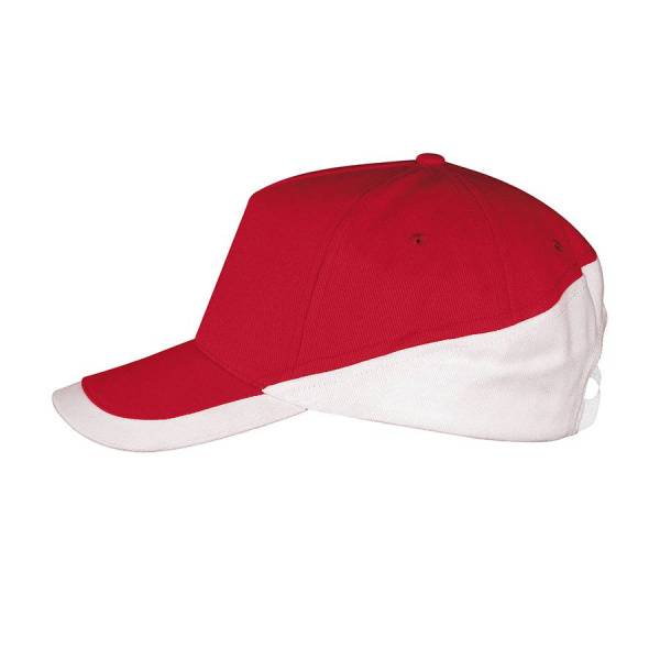 Бейсболка "BOOSTER", 5 клиньев, металлическая застежка, зеленый/желтый, 100% хлопок