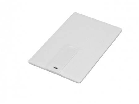 USB 2.0- флешка "Визитка" на 16 Гб в виде пластиковой карты с откидным механизмом