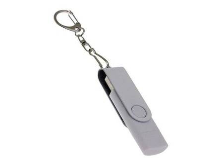 USB 3.0- флешка на 16 Гб с поворотным механизмом и дополнительным разъемом Type-C