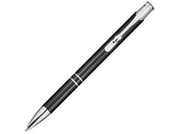 Шариковая ручка Moneta из переработанного алюминия - сплошной черный