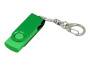 USB 2.0- флешка промо на 16 Гб с поворотным механизмом и однотонным металлическим клипом