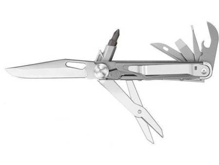 Нож-мультитул Rocktol 12 в 1 с титановыми ручками, серый