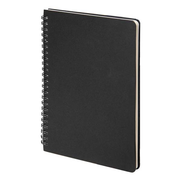 Блокнот на двойной пружине HELIX, 143 х 205 мм, черный