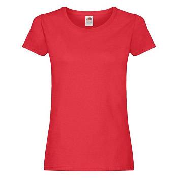 Футболка женская "Original T", красный_XS, 100% х/б, 145 г/м2 Футболка женская "Original T", красный_XS, 100% х/б, 145 г/м2
