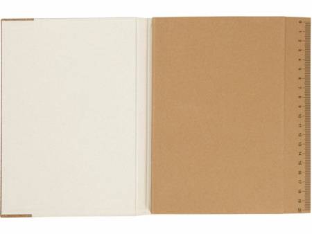 Блокнот из молочной бумаги и пробки A5 "Milky", натуральный