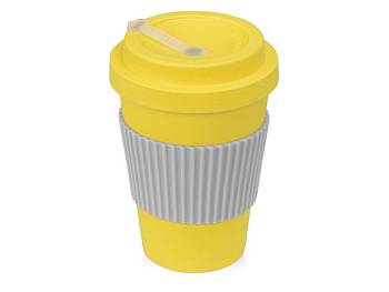 Термокружка "Muffin" из натуральных волокон, желтый
