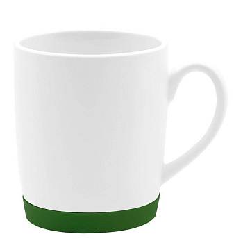 Кружка Make Me To Go, белая/бутылочно-зелёная