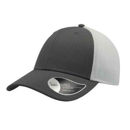 Бейсболка "Campus", белый/бордовый, 100% полиамид, 224 г/м2