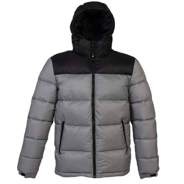 Куртка мужская "SIBERIA", камуфляж серый, чёрный, S, 100% нейлон 40г/м2