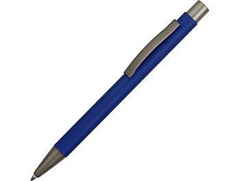 Ручка металлическая soft touch шариковая «Tender», синий/серый Ручка металлическая soft touch шариковая «Tender», синий/серый