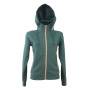 Толстовка женская "LAS VEGAS LADY", зеленый, S, 65% полиэстер, 35% хлопок