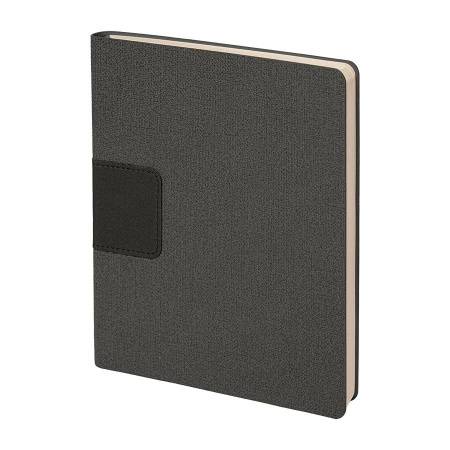 Бизнес-блокнот "Tweedi", 150х180 мм, красный, кремовая бумага, гибкая обложка