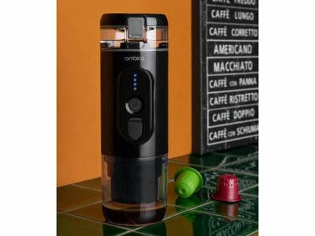 Портативная кофемашина Rombica Barista 2 Black с логотипом Rombica