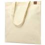 Сумка для покупок IVORY 325 г/м² с PU нашивкой